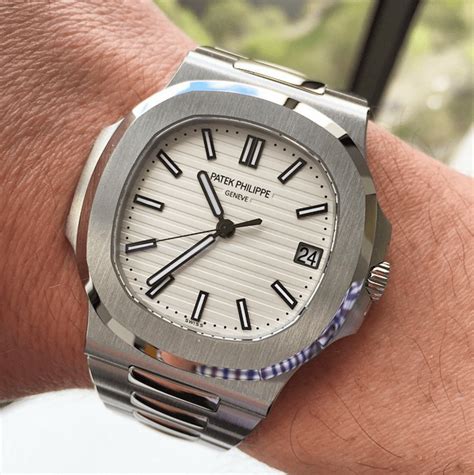 white ceramic patek philippe|patek philippe nautilus white dial.